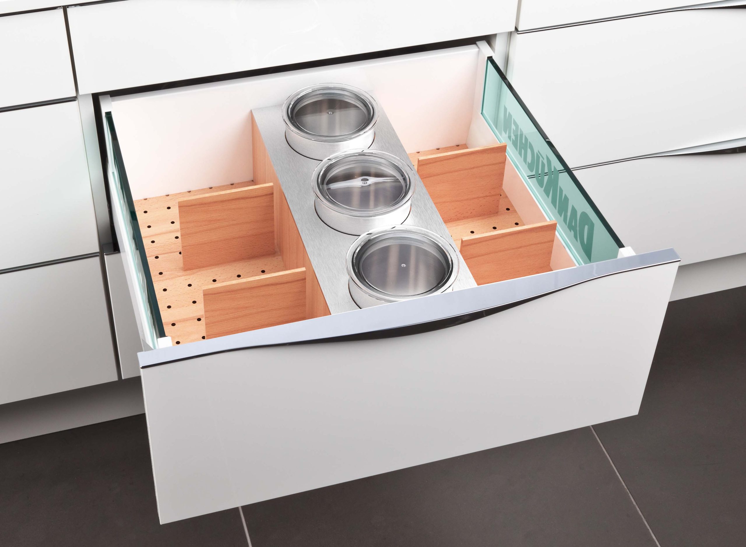 Schubladensysten Schubladeneinsatz Ausziehschrank Vorratsdosen